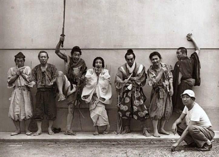 Kurosawa y el cast de Rashomon