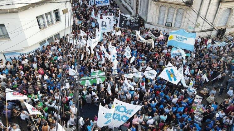 marcha en apoyo a Cristina