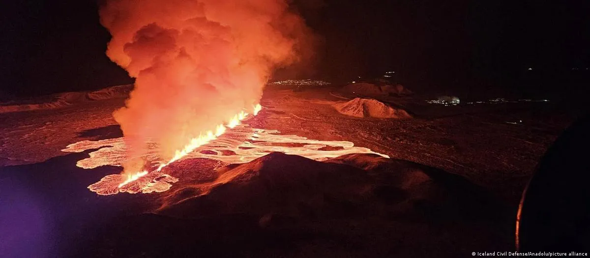 Volcán en Islandia 1