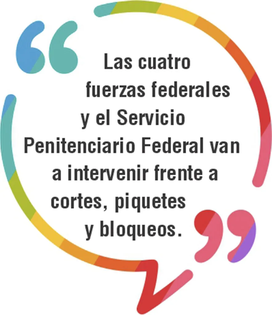 Patricia intervención con piquetes