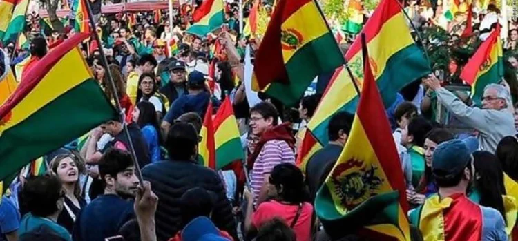 Marcha en Bolivia