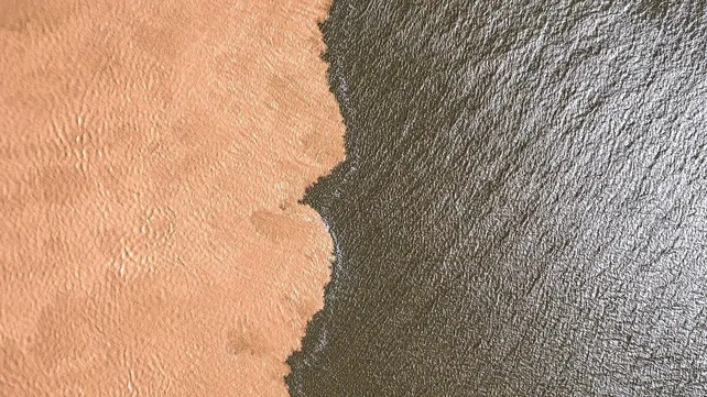 Dos colores de la laguna