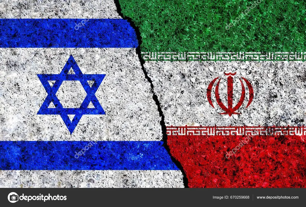 Banderas de Irán e Israel